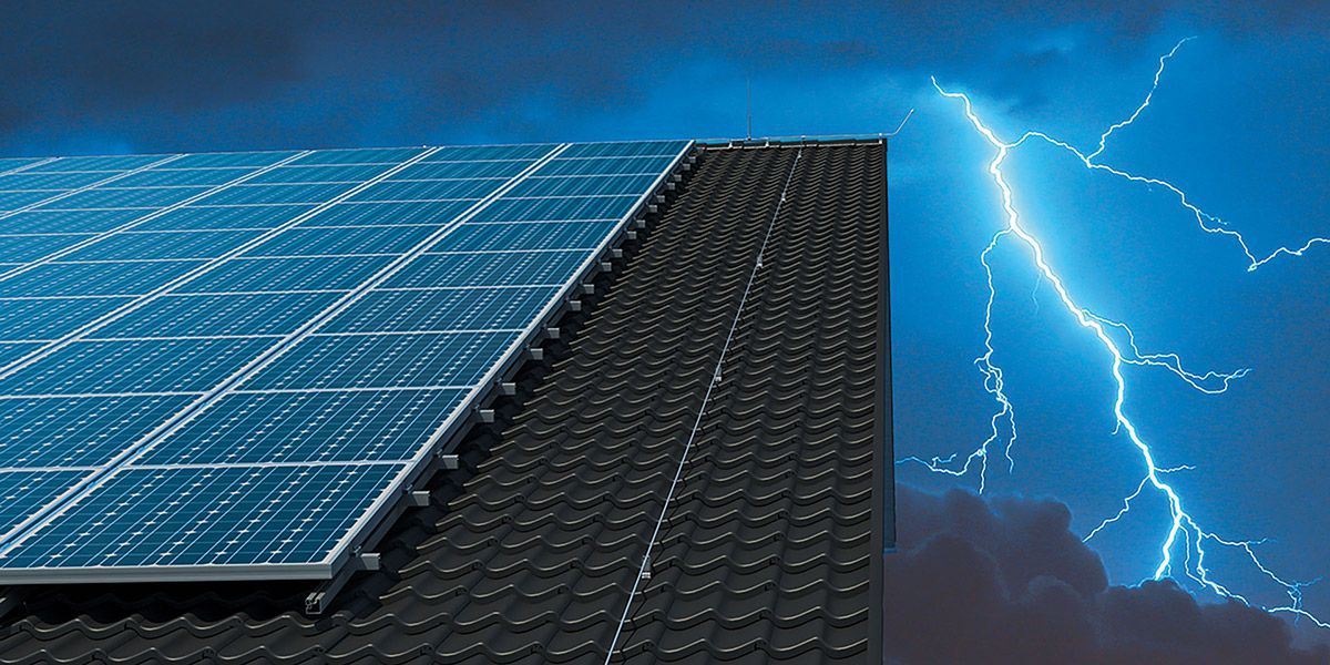 Blitzschutz - Lösungen für PV-Anlagen